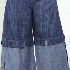 2-TONE CULOTTE MOM JEANS 69319 - Image 3