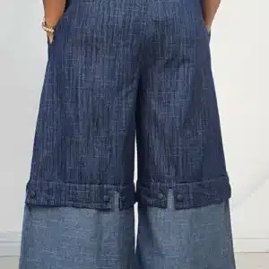 2-TONE CULOTTE MOM JEANS 69319 - Image 5