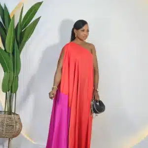 2-TONE MONO SIDE SWING DRESS - Image 3
