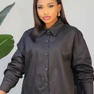 BACK BOW LACE INSERTED SHIRT 1603A - Image 2