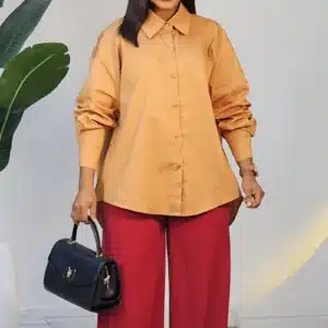 BACK BOW LACE INSERTED SHIRT 1603A - Image 4