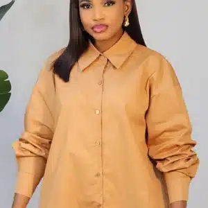 BACK BOW LACE INSERTED SHIRT 1603A