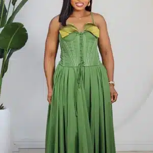 CORSET SPAG TOP & FLARE SKIRT SET 6186 - Image 2