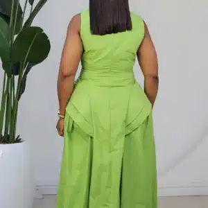 DOUBLE SIDE HEM SKATER DRESS 6177 - Image 9