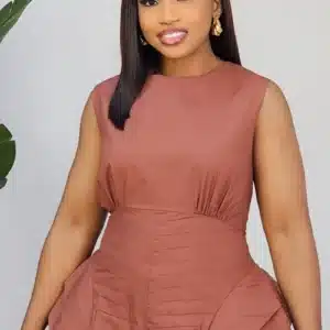 DOUBLE SIDE HEM SKATER DRESS 6177 - Image 6