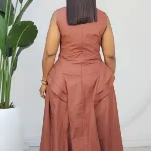 DOUBLE SIDE HEM SKATER DRESS 6177 - Image 8