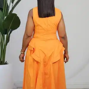 DOUBLE SIDE HEM SKATER DRESS 6177 - Image 7