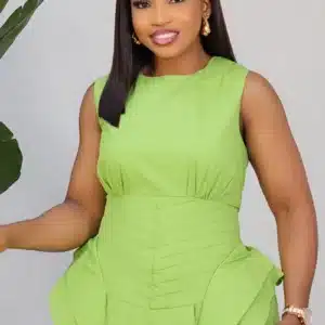 DOUBLE SIDE HEM SKATER DRESS 6177 - Image 5