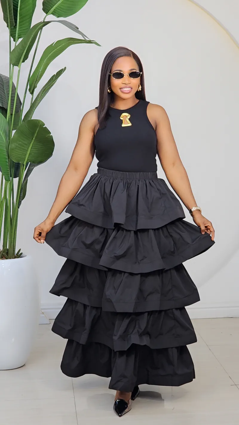 LAYERS MAXI SKIRT 9384