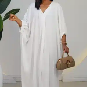 LINEN ABAYA DRESS 3026