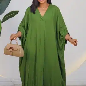 LINEN ABAYA DRESS 3026 - Image 2