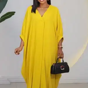 LINEN ABAYA DRESS 3026 - Image 3