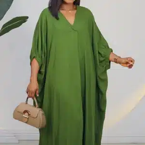 LINEN ABAYA DRESS 3026 - Image 9