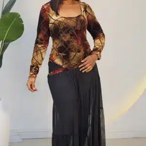 MESH GYPSY 2IN1 SKIRT & BODYSUIT - Image 3