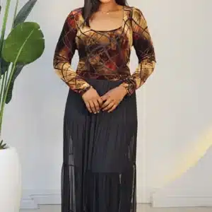 MESH GYPSY 2IN1 SKIRT & BODYSUIT