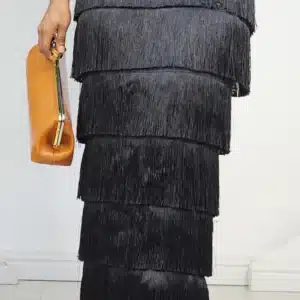 MULTI LAYERS FRINGE SKIRT 658 - Image 4