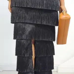 MULTI LAYERS FRINGE SKIRT 658 - Image 6