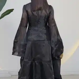 ORGANZA LONG SLEEVE ANKLE DRESS 2076 - Image 6