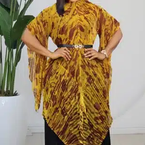 PRINT MIYAKE TOP & PLEAT PANT SET 2102 - Image 5