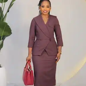 SIDE DETAIL MILITARY INSPIRED PEPLUM DRESS L775