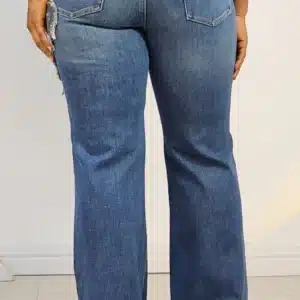 SIDE STUD BUTTERFLY BOOTCUT JEANS 6188 - Image 3