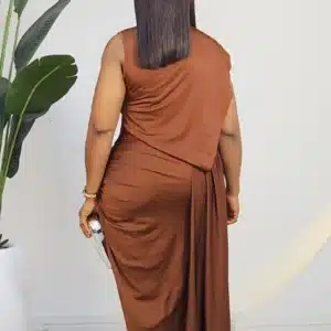 SLEEVELESS BACK CUT OUT ASYMMETRIC DRESS 851 - Image 3