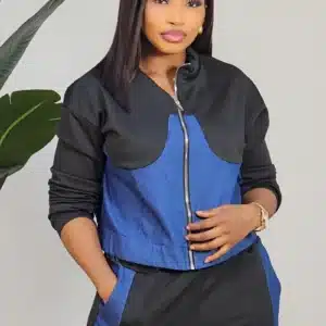 2-TONE DENIM TRACKSUIT SET 0904A - Image 2