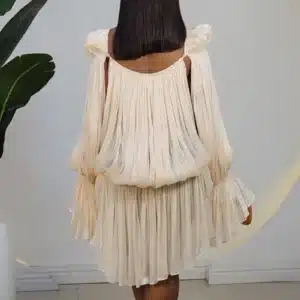 BELL SLEEVE SHORT HEM DRESS 969 - Image 3