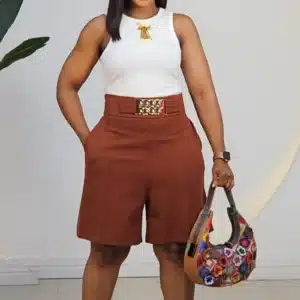 CHAIN WAIST BAND SHORT 5833