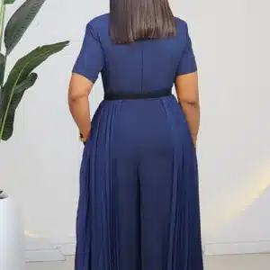 DOUBLE SIDE SHEER PLEAT JUMPSUIT 18001 - Image 5