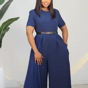 DOUBLE SIDE SHEER PLEAT JUMPSUIT 18001 - Image 6