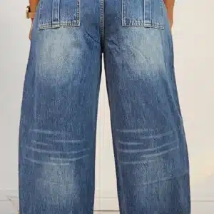 FRONT SKIRT BARREL JEANS 0704A - Image 3