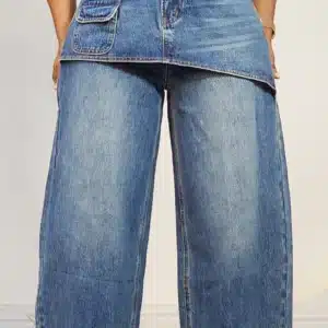 FRONT SKIRT BARREL JEANS 0704A - Image 2