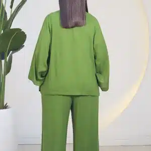 LINEN OVERSIZED SHIRT & PANT SET 6035 - Image 6