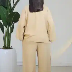 LINEN OVERSIZED SHIRT & PANT SET 6035 - Image 7