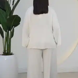 LINEN OVERSIZED SHIRT & PANT SET 6035 - Image 5