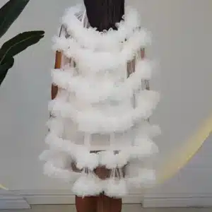 MESH RUFFLE LAYERS SWING DRESS A026 - Image 7