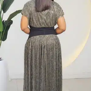 SHIMMER WAIST BAND EVENING DRESS 2704 - Image 3