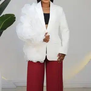 SIDE RUFFLE BLAZER 9493 - Image 3