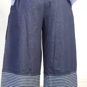 DENIM STRIPE HEM CULOTTES 80636 - Image 5