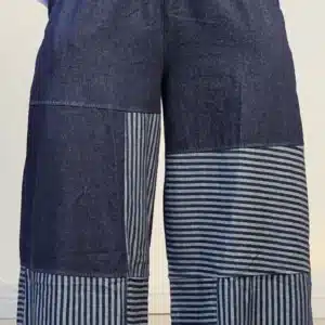 DENIM STRIPE HEM CULOTTES 80636 - Image 3