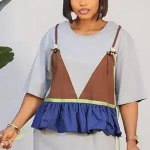 ILLUSION FRONT SPAG OVERSIZED TSHIRT W260171