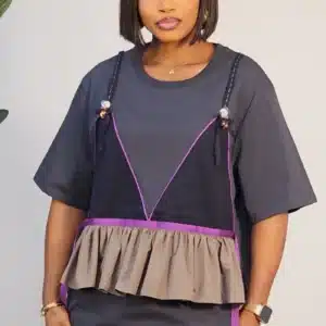 ILLUSION FRONT SPAG OVERSIZED TSHIRT W260171 - Image 2