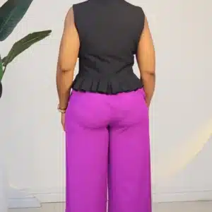 ONE BUTTON PALAZZO PANT 2811 - Image 17