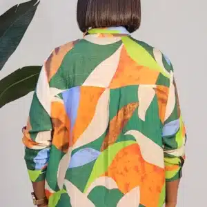 PATTERN BUTTON DOWN SHIRT 0509A - Image 7