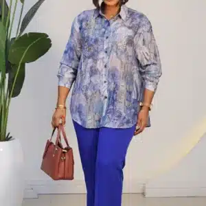 PRINT STUD EMBROIDERY FRONT SHIRT 2701 - Image 7