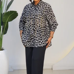 PRINT STUD FRONT SHIRT 2205A - Image 4
