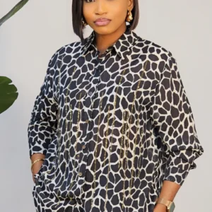 PRINT STUD FRONT SHIRT 2205A - Image 2