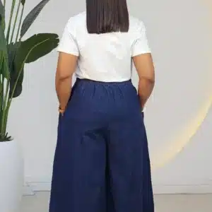 SHREDDED TURN UP CULOTTE JEANS 80582 - Image 3