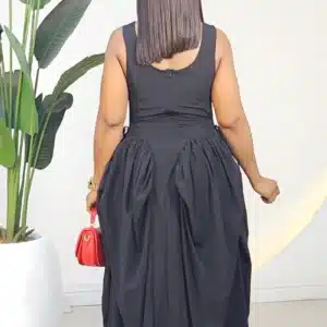 SLEEVELESS HEM MIDI DRESS 260 - Image 3